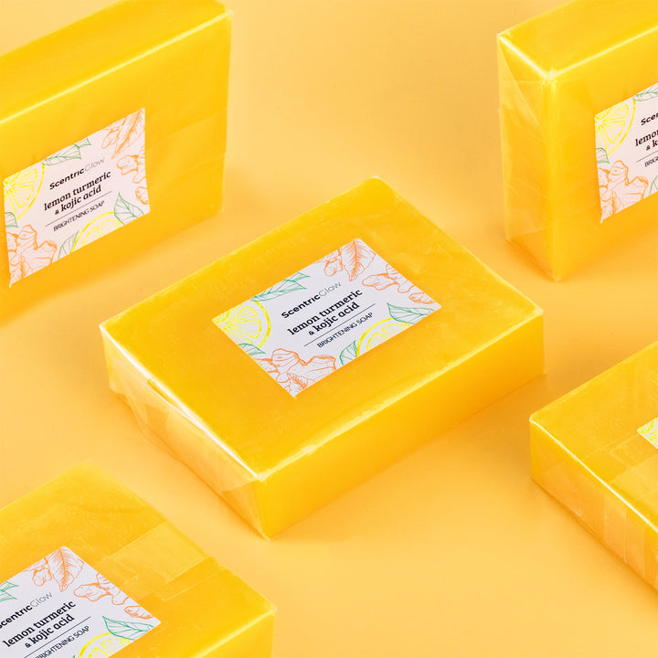 lemon turmeric & kojic acid brightening soap