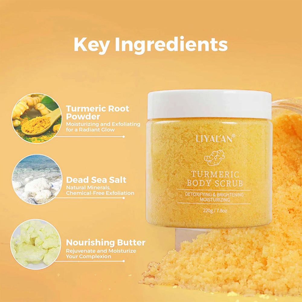 turmeric glow body scrub
